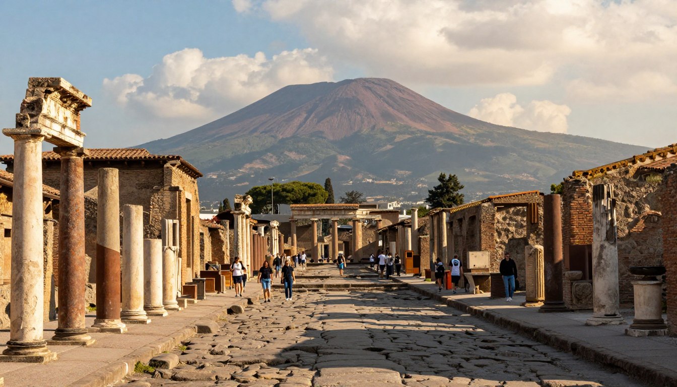Gdzie leżą Pompeje