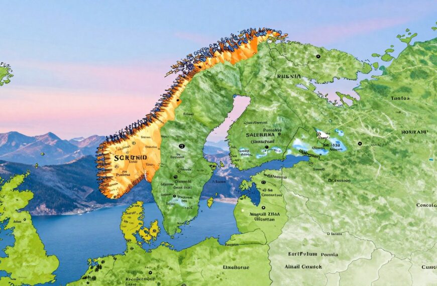Z kim graniczy Norwegia