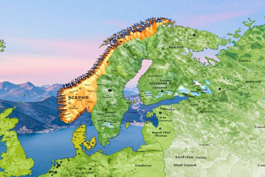 Z kim graniczy Norwegia
