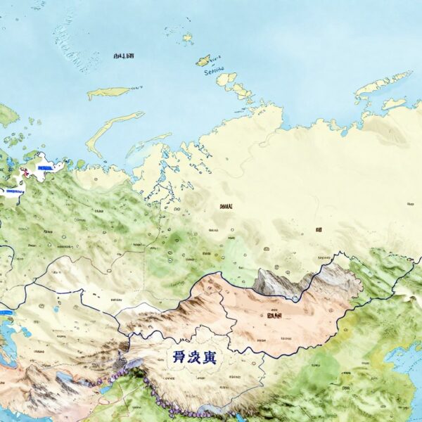 Z kim graniczy Rosja – mapa