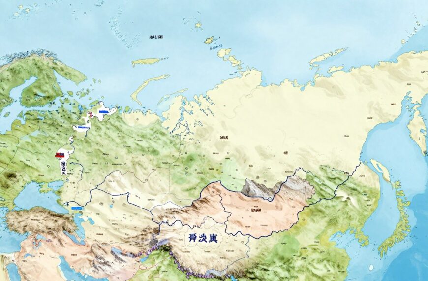 Z kim graniczy Rosja – mapa