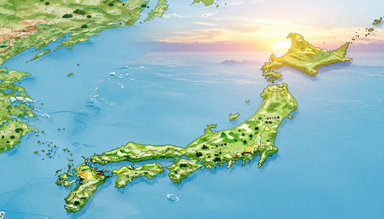 Gdzie leży Japonia – położenie archipelagu i najważniejsze wyspy