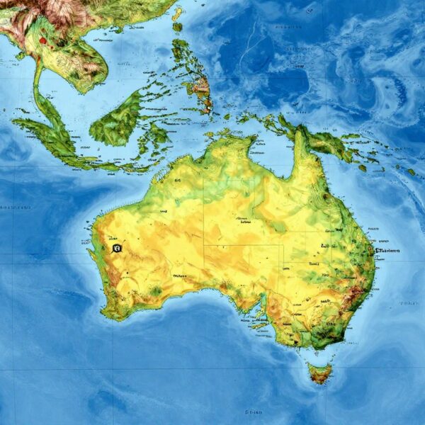 Gdzie leży Australia – położenie kontynentu, kraju i otaczających go oceanów