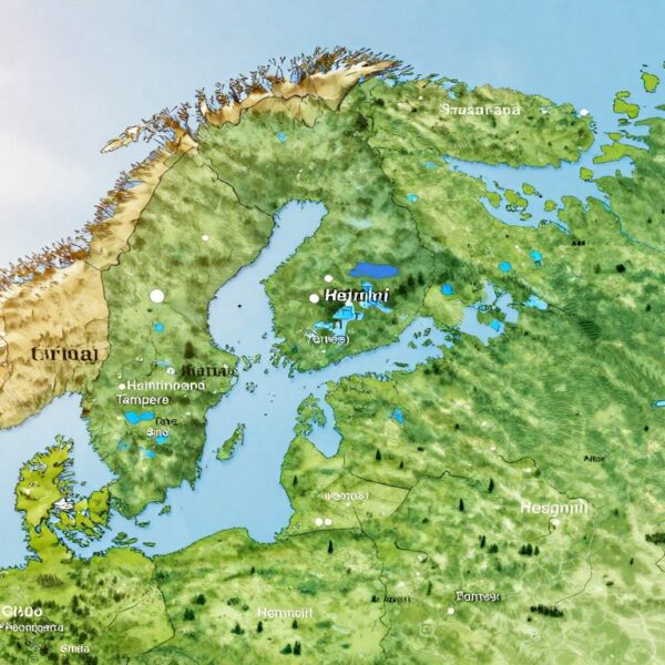 Gdzie leży Finlandia – położenie w Europie Północnej i kraje sąsiadujące