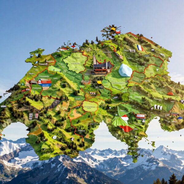 Gdzie leży Szwajcaria – położenie w Europie i państwa sąsiadujące